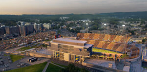 AD Wren Baker provides updates on West Tower Project for WVU's Milan Puskar Stadium